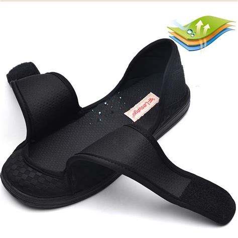 They are lightweight and breathable, so your feet dont feel weighed down. . Velcro shoes for swollen feet